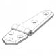 # 1197W , White Plastic Long Hinge.