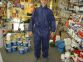 Blue Polypropylene Overalls , Large